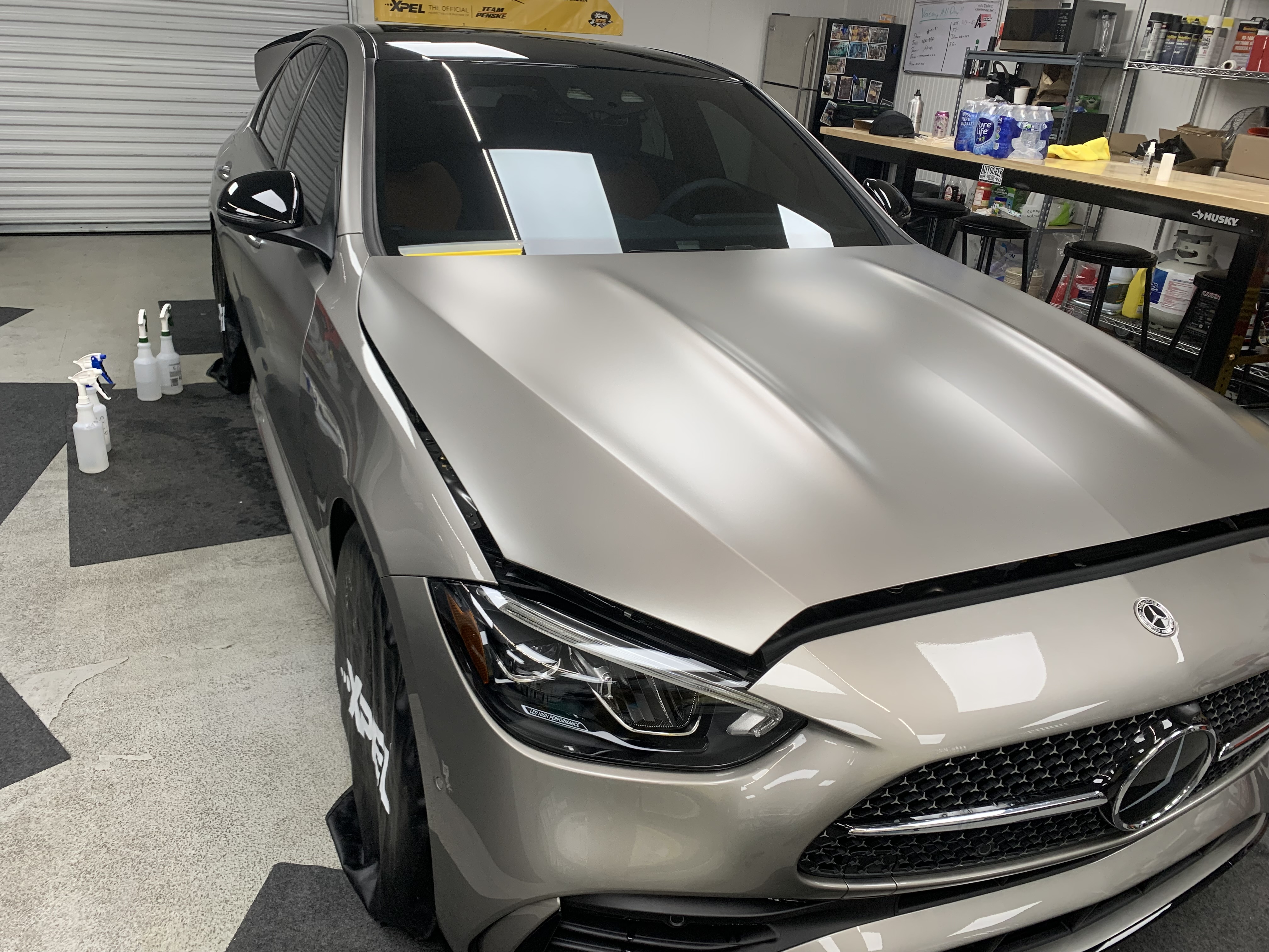 Mobile XPEL PPF installation at Atlanta area car dealership